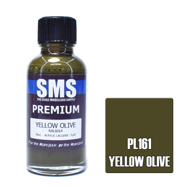 The Scale Modellers Supply (SMS) Premium YELLOW OLIVE RAL6014 30ml | 787099995010