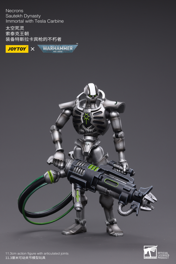 Joy Toy WH40K-Necrons Sautekh Dynasty Immortal with Tesla Carbine(6973130374775)(6973130374775)