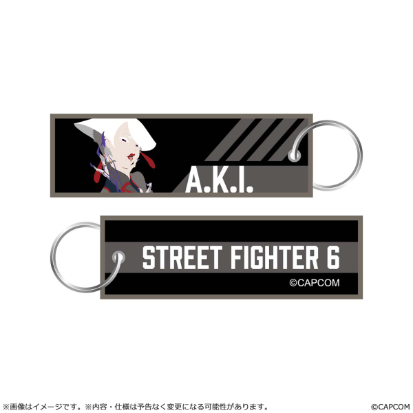 CAPCOM Street Fighter 6 Flight Tag Keychain A.K.I. | 4976219134835