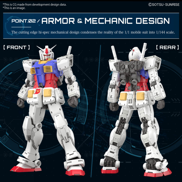 BANDAI Hobby RG 1/144 RX-78-2 GUNDAM Ver.2.0