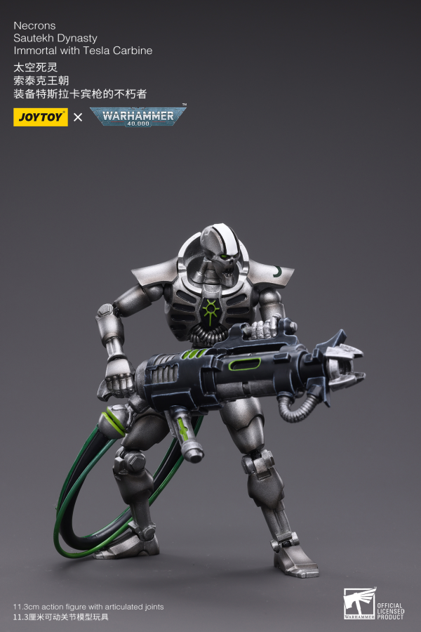 Joy Toy WH40K-Necrons Sautekh Dynasty Immortal with Tesla Carbine(6973130374775)(6973130374775)