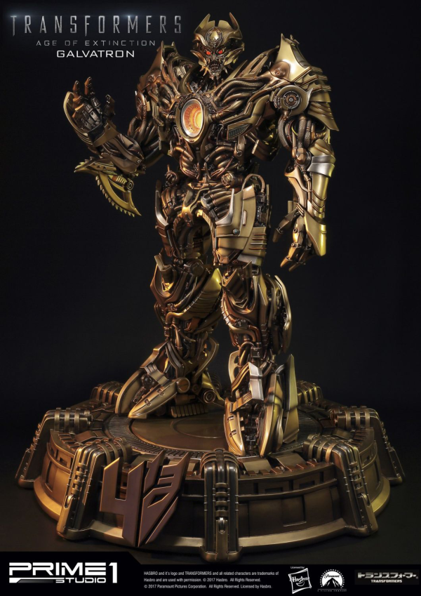 Prime 1 Studio Museum Masterline Transformers: Age of Extinction (Film) Galvatron Gold Version(4562471904462)(4562471904462)