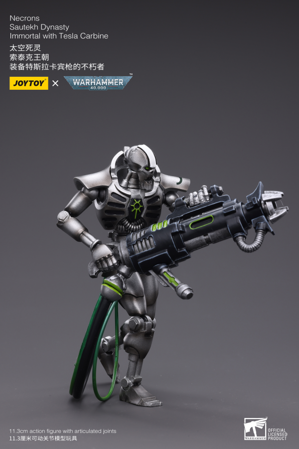 Joy Toy WH40K-Necrons Sautekh Dynasty Immortal with Tesla Carbine(6973130374775)(6973130374775)