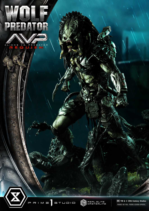 Prime 1 Studio Real Elite Masterline Aliens vs. Predator: Requiem Wolf Predator DX Bonus Version | 4582647121646