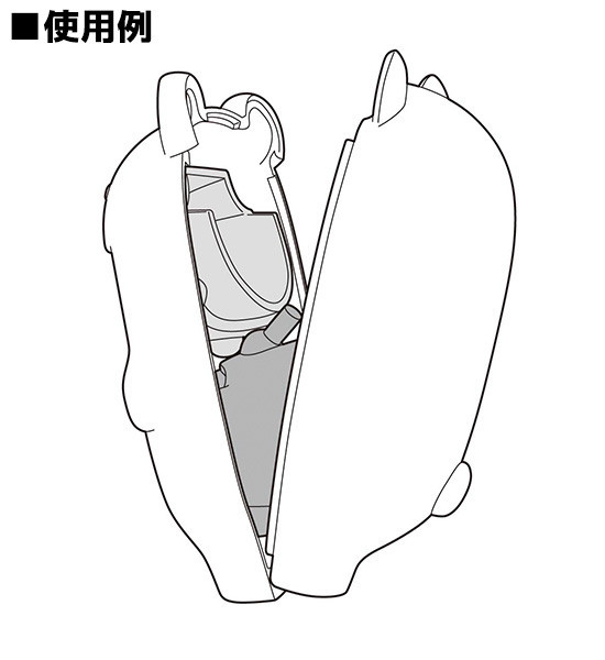 GoodSmile Company Nendoroid More Kigurumi Face Parts Case (Orca Whale)