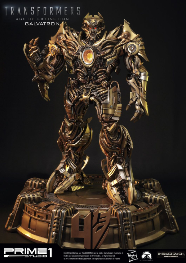 Prime 1 Studio Museum Masterline Transformers: Age of Extinction (Film) Galvatron Gold Version(4562471904462)(4562471904462)