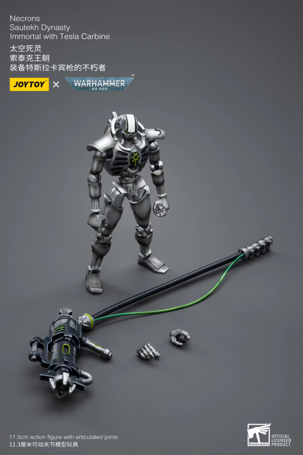 Joy Toy WH40K-Necrons Sautekh Dynasty Immortal with Tesla Carbine(6973130374775)(6973130374775)
