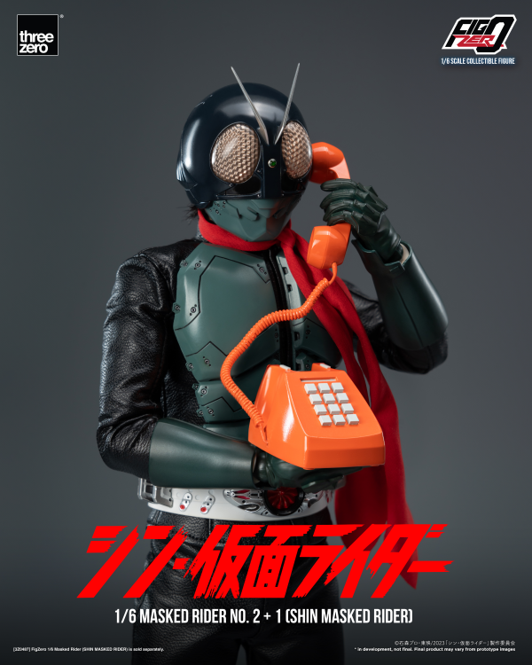 threezero SHIN MASKED RIDER - FigZero 1/6 Masked Rider No.2+1 (SHIN MASKED RIDER)(4895250812376)(4895250812376)