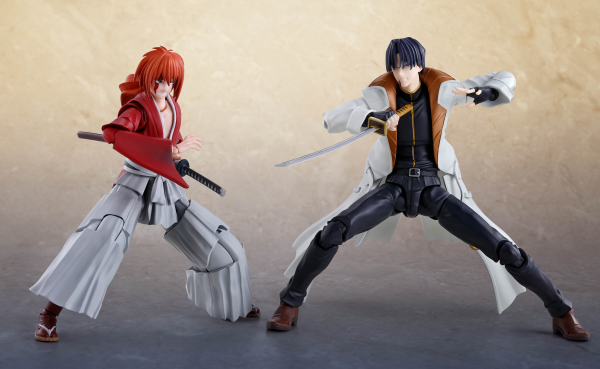 BANDAI Tamashii Aoshi Shinomori "Rurouni Kenshin: Meiji Swordsman Romantic Story", TAMASHII NATIONS S.H.Figuarts(4573102654823)(4573102654823)