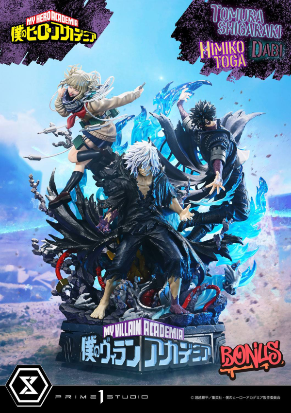 Prime 1 Studio Ultimate Premium Masterline My Hero Academia Tomura Shigaraki,Dabi,Himiko Toga DX Bonus Version(4582647121097)(4582647121097)