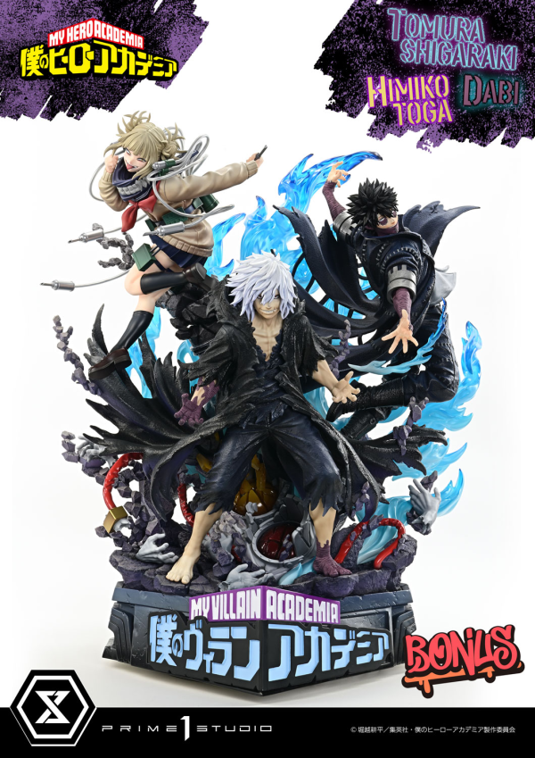 Prime 1 Studio Ultimate Premium Masterline My Hero Academia Tomura Shigaraki,Dabi,Himiko Toga DX Bonus Version(4582647121097)(4582647121097)
