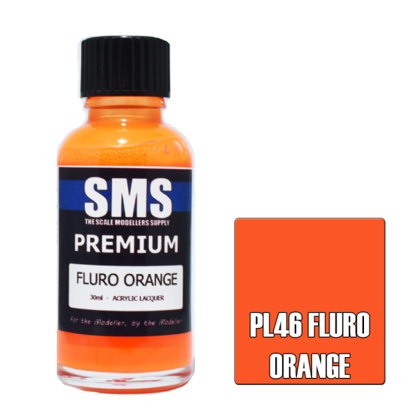 The Scale Modellers Supply (SMS) Premium FLURO ORANGE 30ml | 707959821273