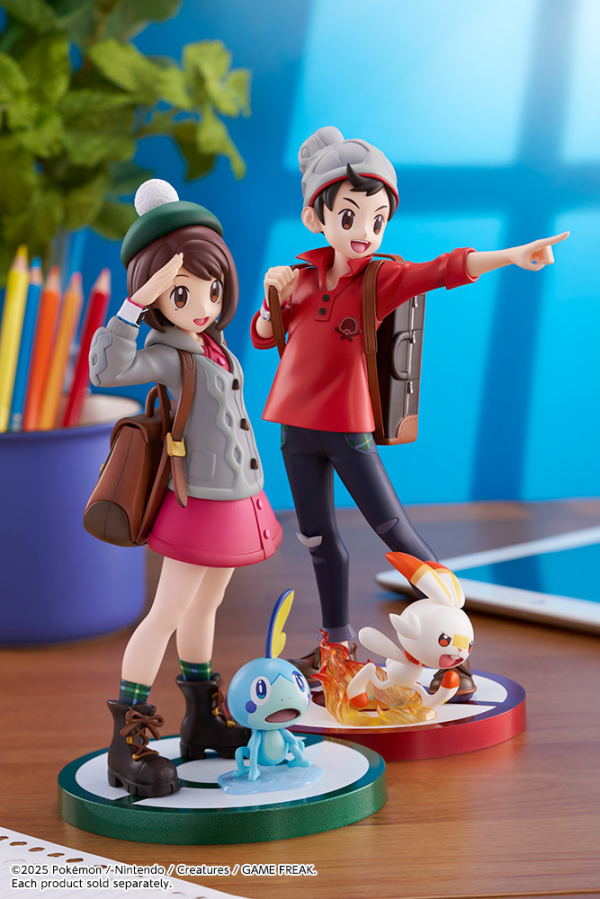 KOTOBUKIYA Pokémon VICTOR with SCORBUNNY ARTFX J STATUE(4934054067718)(4934054067718)