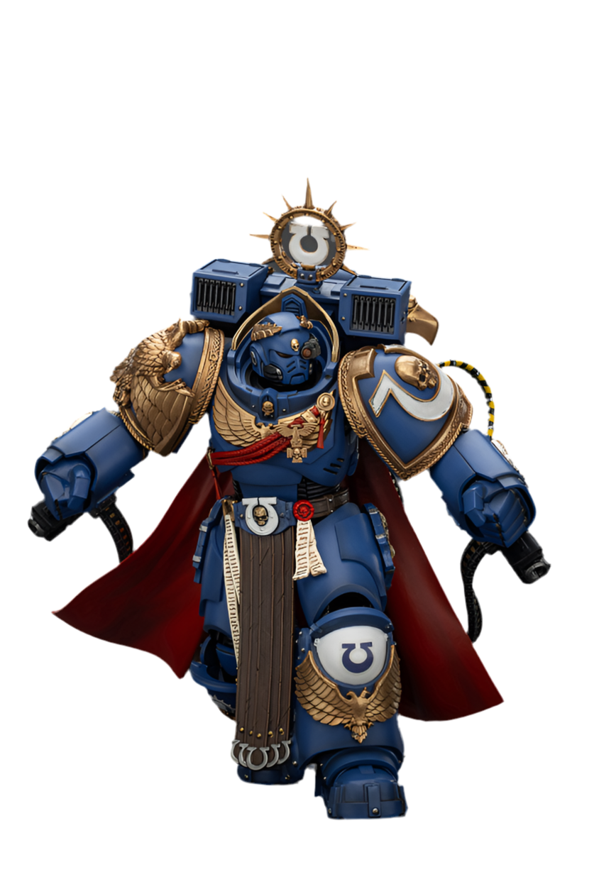 JOYTOY Ultramarines Marneus Calgar, Chapter Master with MKX Gravis Armour and Gauntlets of Ultramar | 6927054401338