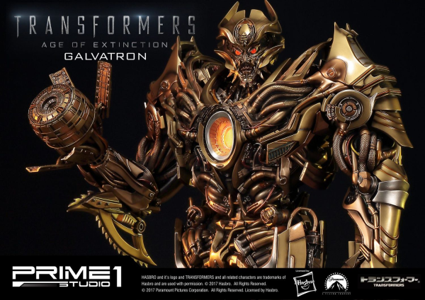 Prime 1 Studio Museum Masterline Transformers: Age of Extinction (Film) Galvatron Gold Version(4562471904462)(4562471904462)