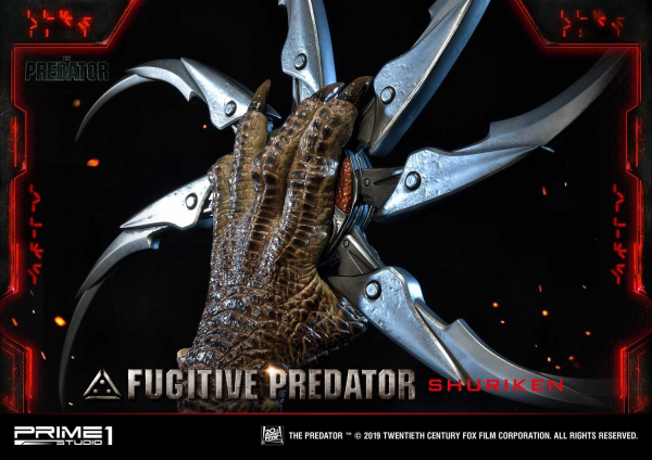 Prime 1 Studio Life Size Bust The Predator (Film) Fugitive Predator Shuriken(4562471908637)(4562471908637)