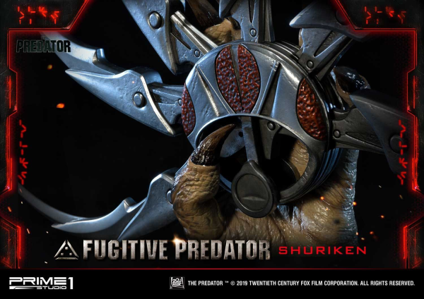 Prime 1 Studio Life Size Bust The Predator (Film) Fugitive Predator Shuriken(4562471908637)(4562471908637)