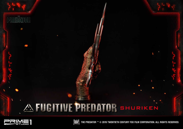 Prime 1 Studio Life Size Bust The Predator (Film) Fugitive Predator Shuriken(4562471908637)(4562471908637)