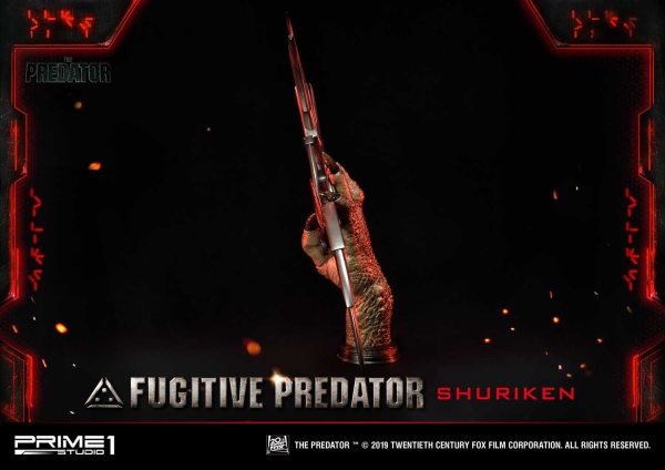 Prime 1 Studio Life Size Bust The Predator (Film) Fugitive Predator Shuriken(4562471908637)(4562471908637)
