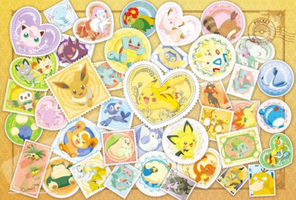 ENSKY PK108-L01 108LP Puzzle - Postage Stamp Art "Pokemon", Ensky Puzzle(4970381518387)(4970381518387)