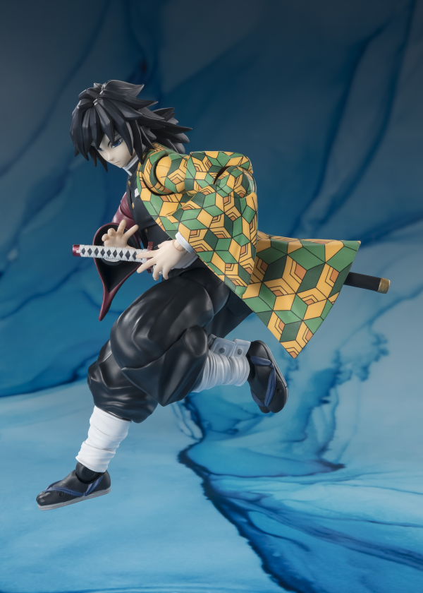 BANDAI Tamashii GIYU TOMIOKA "Demon Slayer: Kimetsu no Yaiba", TAMASHII NATIONS S.H.Figuarts(4573102664778)(4573102664778)
