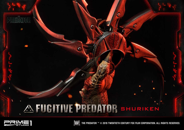 Prime 1 Studio Life Size Bust The Predator (Film) Fugitive Predator Shuriken(4562471908637)(4562471908637)