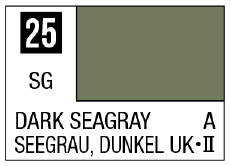 GSI Creos Mr. Color 25 - Dark Seagray (Semi-Gloss/Aircraft)(4973028716238) | 4973028716238