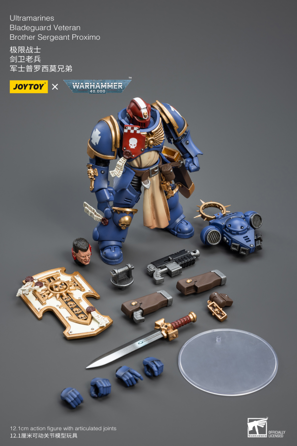 Joy Toy Ultramarines Bladeguard VeteranBrother Sergeant Proximo(6973130372337)(6973130372337)