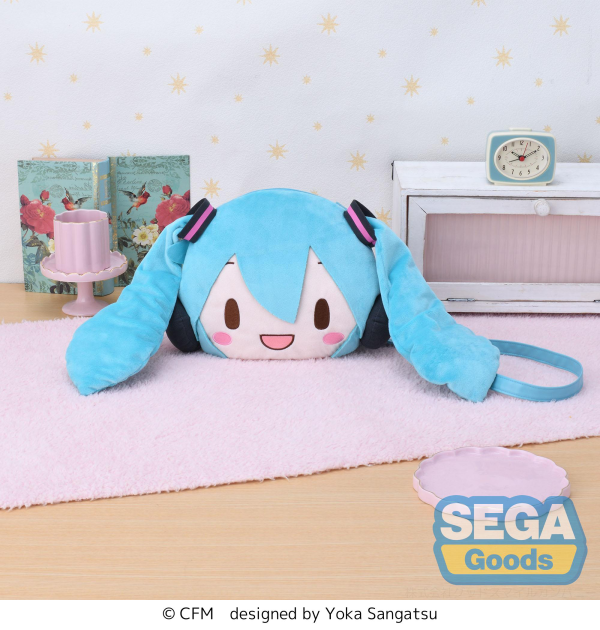 SEGA fuwa petit Hatsune Miku Face Shoulder Bag (M)(4582733453811)(4582733453811)