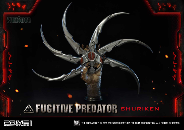 Prime 1 Studio Life Size Bust The Predator (Film) Fugitive Predator Shuriken(4562471908637)(4562471908637)