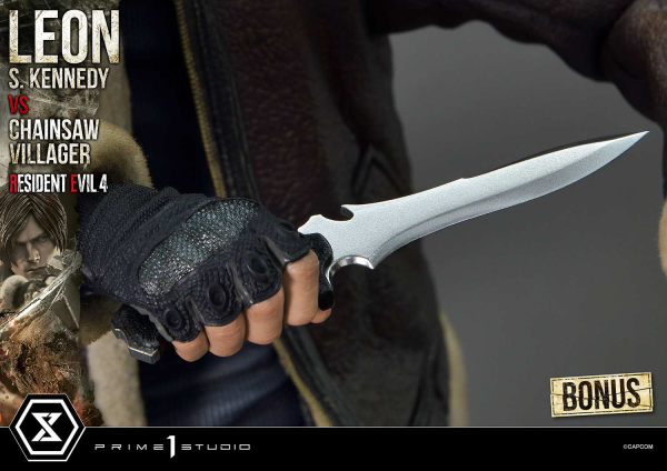 Prime 1 Studio Ultimate Premium Masterline Resident Evil 4 Leon S. Kennedy versus Chainsaw Villager Bonus Version | 4582647120885
