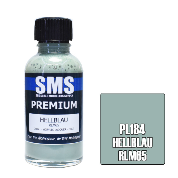 The Scale Modellers Supply (SMS) Premium HELLBLAU RLM65 30ml | 787099995409