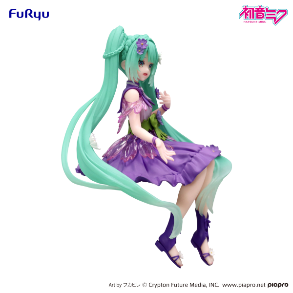 FuRyu Hatsune Miku Noodle Stopper Figure -Flower Fairy Cosmos Purple Color ver.-(4571623503460)(4571623503460)