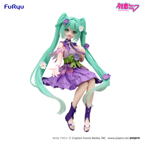 FuRyu Hatsune Miku Noodle Stopper Figure -Flower Fairy Cosmos Purple Color ver.-(4571623503460)(4571623503460)