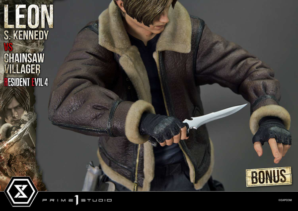 Prime 1 Studio Ultimate Premium Masterline Resident Evil 4 Leon S. Kennedy versus Chainsaw Villager Bonus Version | 4582647120885