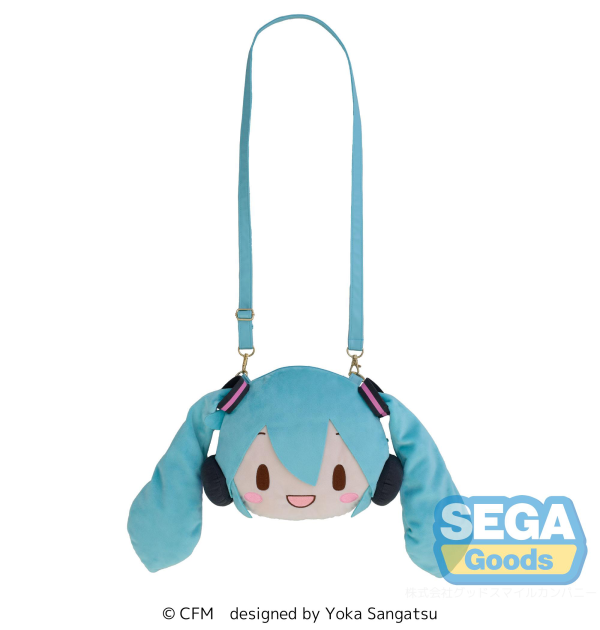 SEGA fuwa petit Hatsune Miku Face Shoulder Bag (M)(4582733453811)(4582733453811)