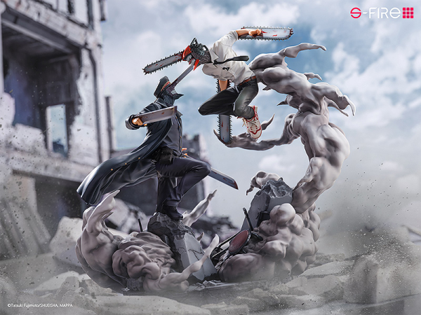 SEGA CHAINSAW MAN Super Situation Figure Chainsaw Man vs. Samurai Sword | 4580779527725