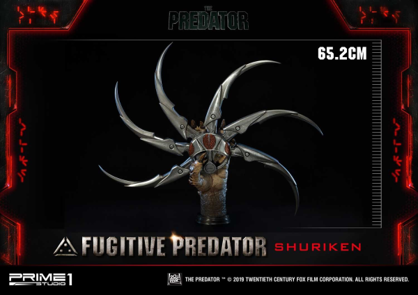 Prime 1 Studio Life Size Bust The Predator (Film) Fugitive Predator Shuriken(4562471908637)(4562471908637)