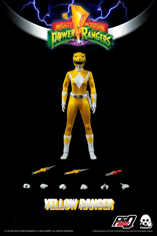 Three Zero Mighty Morphin Power Rangers - FigZero 1/6 Yellow Ranger | 4897056203167