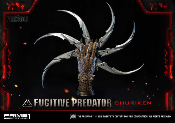 Prime 1 Studio Life Size Bust The Predator (Film) Fugitive Predator Shuriken(4562471908637)(4562471908637)
