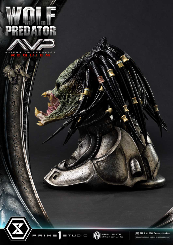 Prime 1 Studio Real Elite Masterline Aliens vs. Predator: Requiem Wolf Predator DX Bonus Version | 4582647121646