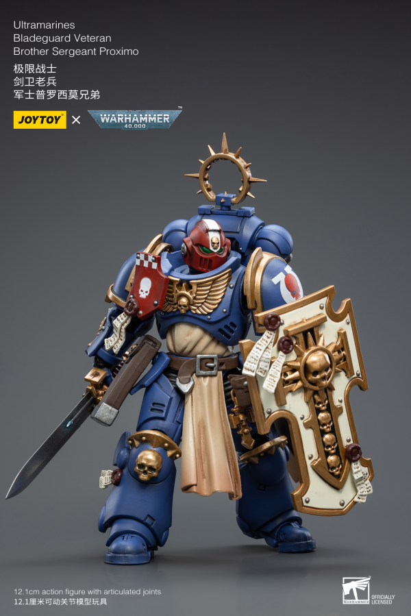 Joy Toy Ultramarines Bladeguard VeteranBrother Sergeant Proximo(6973130372337)(6973130372337)