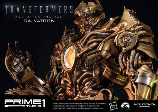 Prime 1 Studio Museum Masterline Transformers: Age of Extinction (Film) Galvatron Gold Version(4562471904462)(4562471904462)