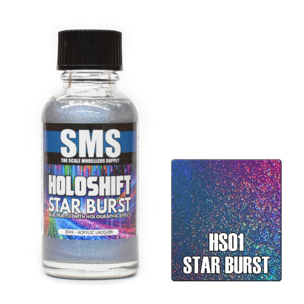 The Scale Modellers Supply (SMS) Holoshift STAR BURST (BLUE/PURPLE/HOLO) 30ml(744109799945)(744109799945)