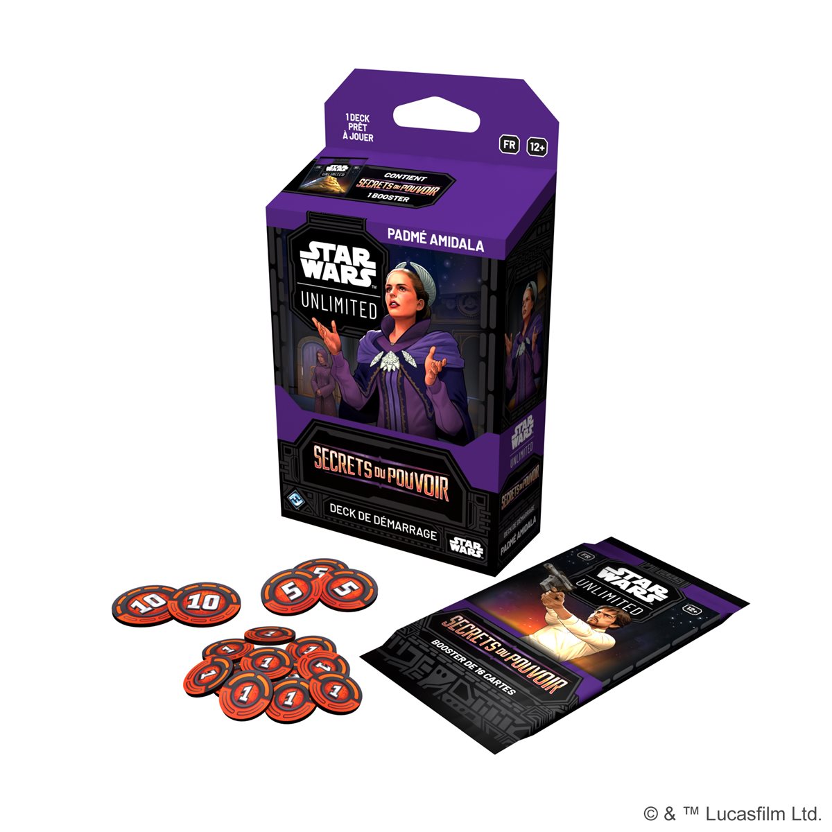 Star Wars: Unlimited - Secrets of Power (Secrets du Pouvoir) Spotlight Deck Display (6 Decks) - French Edition