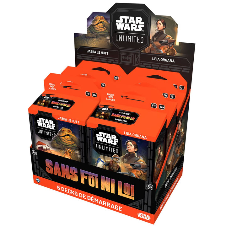 Star Wars: Unlimited - A Lawless Time (Sans Foi Ni Loi) Spotlight Deck Display (6 Decks) - French Edition