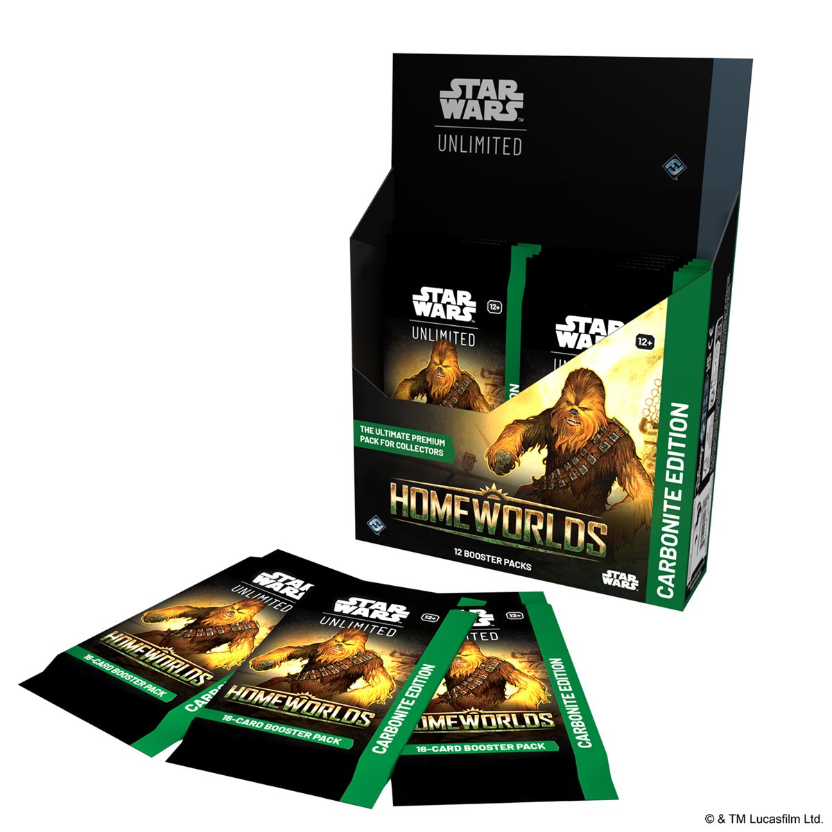 Star Wars: Unlimited - Homeworlds Carbonite Booster Display (12 Packs)
