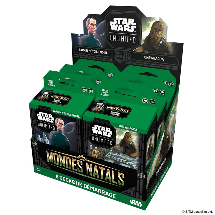 Star Wars: Unlimited - Homeworlds Spotlight Deck Display (6 Decks) - French Edition