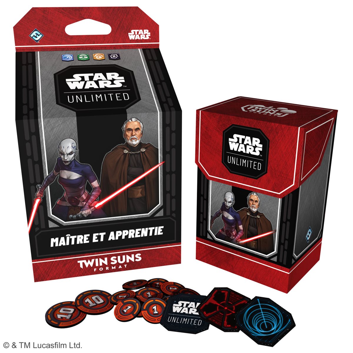 Star Wars: Unlimited - Twin Suns Deck Display 2026 (4 Decks) - French Edition