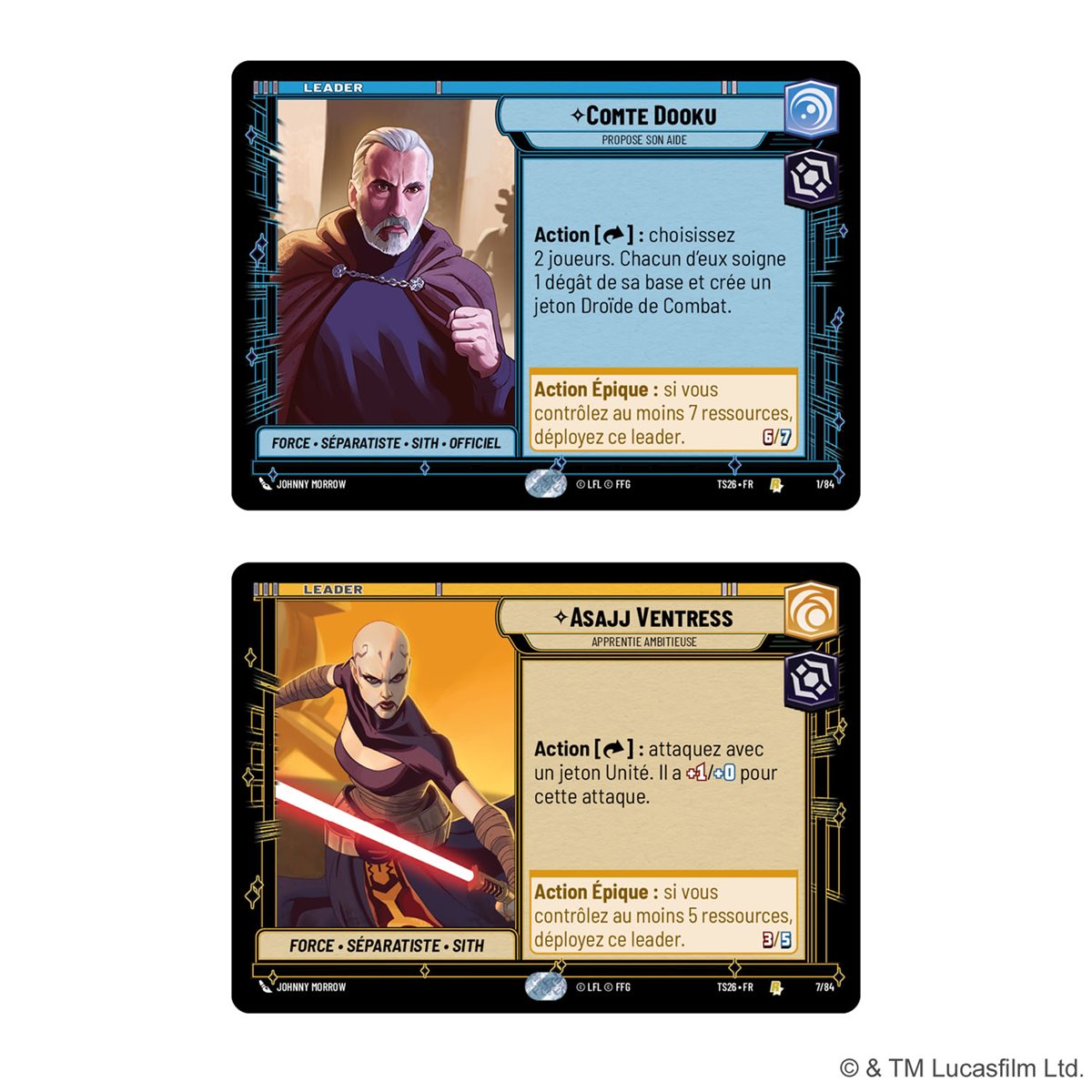 Star Wars: Unlimited - Twin Suns Deck Display 2026 (4 Decks) - French Edition